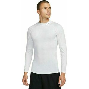 Nike Dri-Fit Fitness Mock-Neck Long-Sleeve Top White/Black S Termo Oblečenie vyobraziť