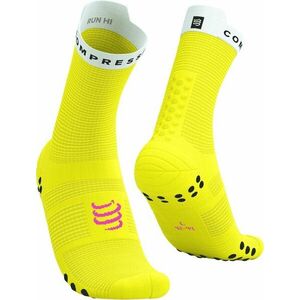 Compressport Pro Racing V4.0 Run High Safety Yellow/White/Black/Neon Pink T1 Bežecké ponožky vyobraziť