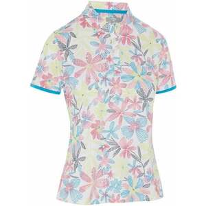 Callaway Chev Floral Short Sleeve Womens Brilliant White XL Polo košeľa vyobraziť