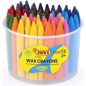 Jovi Jumbo Easy Grip Case Triangular Wax Crayons Voskovky 72 Colours vyobraziť