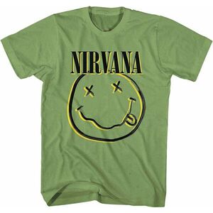 Nirvana Tričko Inverse Happy Face Unisex Green L vyobraziť