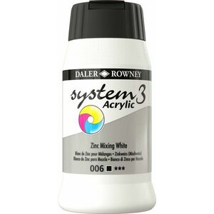 Daler Rowney System3 Akrylová farba Zinc Mixing White 500 ml 1 ks vyobraziť