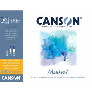 Canson Pad Montval Cold Pressed Skicár 32 x 24 cm 200 g Natural White vyobraziť