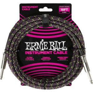 Ernie Ball Braided Instrument Cable Straight/Straight 5, 5 m Rovný - Rovný Nástrojový kábel vyobraziť