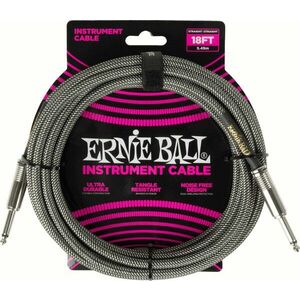 Ernie Ball Braided Instrument Cable Straight/Straight 5, 5 m Rovný - Rovný Nástrojový kábel vyobraziť