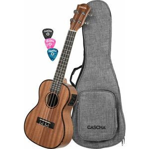 Cascha HH2035EL Mahogany LH Set Koncertné ukulele vyobraziť