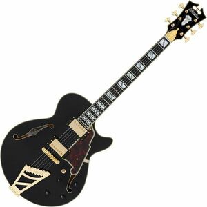 D'Angelico Excel SS Solid Black Semiakustická gitara vyobraziť