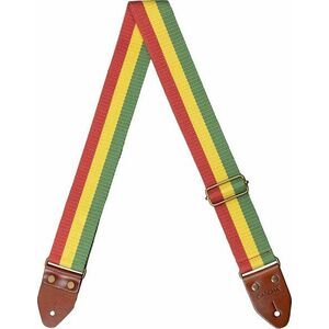 Cascha CGS-CD3 Cotton Gitarový pás Rasta vyobraziť