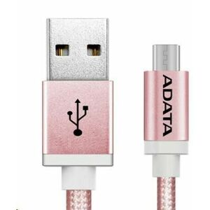 ADATA Micro USB kábel - USB A 2.0, 100cm, ružový vyobraziť