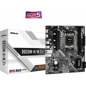 ASRock MB Sc AM5 B650M-H/M.2+, AMD B650, 2xDDR5, 1xDP, 1xHDMI, mATX vyobraziť