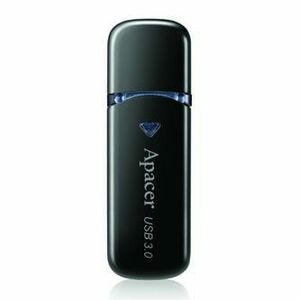 Apacer USB flash disk, USB 3.0, 64GB, AH355, čierny, AP64GAH355B-1, USB A, s krytkou vyobraziť