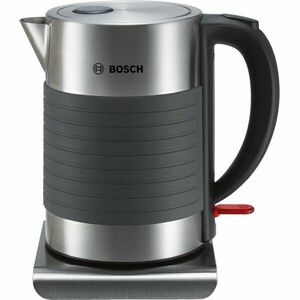 Bosch TWK7S05 rýchlovarná kanvica, 1.7 l, 2200 W, automatické vypnutie, ochrana proti prehriatiu, čierna / nerez vyobraziť