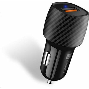 CONNECT IT InCarz QUICK CHARGE 3.0 nabíjačka do auta, 1x USB-A, 3 A, carbon vyobraziť