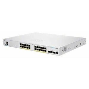 Cisco switch CBS250-24P-4G-UK (24xGbE, 4xSFP, 24xPoE+, 195W, fanless) - REFRESH vyobraziť