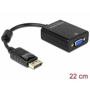 Delock Adaptér Displayport 1.2 samec > VGA samica čierna vyobraziť