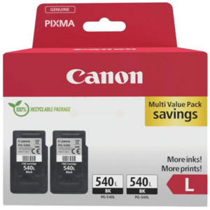 CANON PG-540 BK - originálna cartridge, čierna, 2x300 vyobraziť