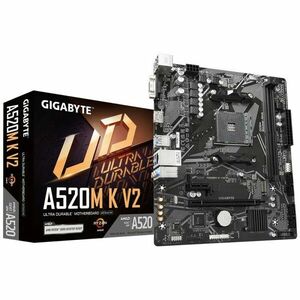 GIGABYTE MB Sc AM4 A520M V2, AMD A520M, 2xDDR4, 1xHDMI, 1xVGA, mATX vyobraziť