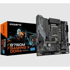 GIGABYTE MB Sc LGA1700 B760 GAMING X DDR4, Intel B760, 4xDDR4, 1xDP, 1xHDMI, mATX vyobraziť