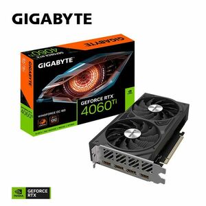 GIGABYTE VGA NVIDIA GeForce RTX 4060 Ti WINDFORCE OC 16G, 16G GDDR6, 2xDP, 2xHDMI vyobraziť