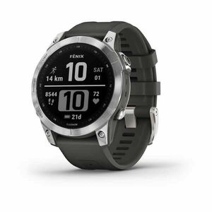 Garmin fenix® 7 - Standard Edition, Silver / Black Band vyobraziť