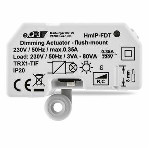 Homematic IP Stmievací akčný člen - skrytá montáž vyobraziť