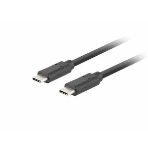 Lanberg USB-C M/M 3.1 GEN 2 kábel 1m 10GB/S PD100W čierna vyobraziť