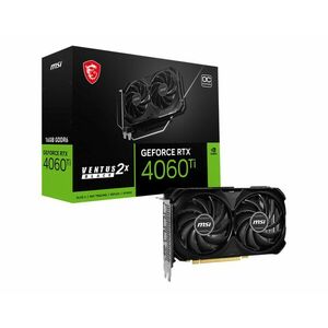 MSI VGA NVIDIA GeForce RTX 4060 Ti VENTUS 2X BLACK 16G OC, 16G GDDR6, 3xDP, 1xHDMI vyobraziť