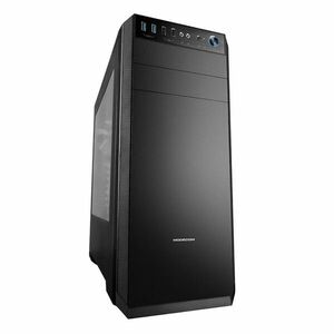 Modecom PC herná skriňa OBERON PRE BLACK MIDI, 2x USB 3.0, 2x USB 2.0, audio HD, čierna, bez zdroja vyobraziť