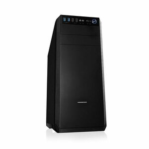 Modecom PC herná skriňa OBERON PRE LE BLACK MIDI, 2x USB 3.0, 2x USB 2.0, audio HD, čierna, bez zdroja vyobraziť