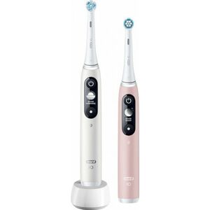 Oral-B iO Series 6 Duo White & Pink Sand set elektrických zubných kefiek, 5 režimov, AI, časovač vyobraziť