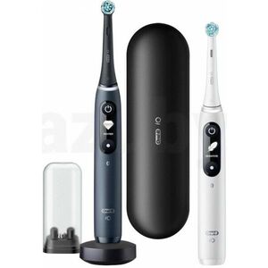 Oral-B iO Series 7 Duo Black Onyx & White Alabaster set elektrických zubných kefiek, 5 režimov, AI, časovač vyobraziť