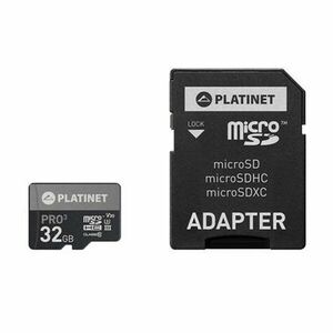 PLATINET microSDHC SECURE DIGITAL + ADAPTER SD 32GB class10 UIII 90MB/s [44003] vyobraziť