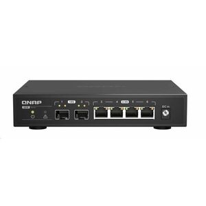 QNAP switch QSW-2104-2S (4x2, 5GbE/2xSFP+/fanless) vyobraziť