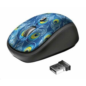 TRUST Myš Yvi Wireless Mouse - peacock vyobraziť