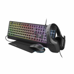 TRUST Sada slúchadla + myš + klávesnica + mousepad GXT 792 Quadrox 4v1 Gaming Bundle vyobraziť