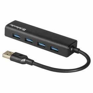 USB (3.0) HUB 4-port, Quadro Express, černý, Defender, kompakt. vyobraziť