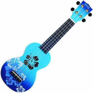 Mahalo Hibiscus Hibiscus Blue Burst Sopránové ukulele vyobraziť