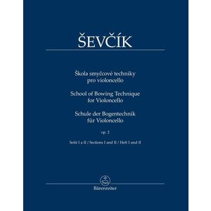 Otakar Ševčík Škola smyčcové techniky pro violoncello op. 2, sešit I a II Noty vyobraziť