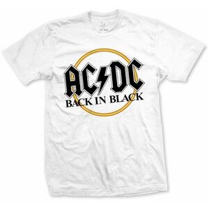 AC/DC Tričko Back in Black Unisex White S vyobraziť