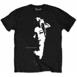 Amy Winehouse Tričko Scarf Portrait Unisex Black S vyobraziť