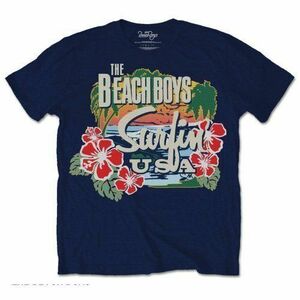 The Beach Boys Tričko Surfin USA Tropical Unisex Navy Blue M vyobraziť