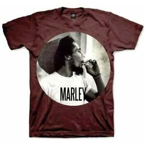 Bob Marley Tričko Smokin Circle Unisex Brown XL vyobraziť