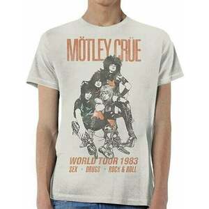 Motley Crue Tričko World Tour Vintage Unisex White S vyobraziť