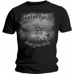 Motörhead Tričko Clean Your Clock B&W Unisex Black M vyobraziť