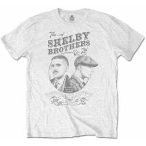 Peaky Blinders Tričko Shelby Brothers Circle Faces Unisex White L vyobraziť