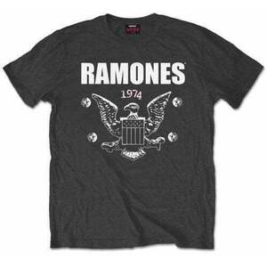 Ramones Tričko 1974 Eagle Unisex Charcoal Grey S vyobraziť