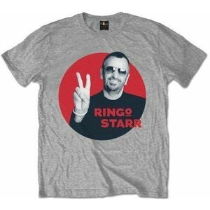 Ringo Starr Tričko Peace Red Circle Unisex Grey M vyobraziť