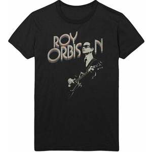 Roy Orbison Tričko Guitar & Logo Unisex Black S vyobraziť