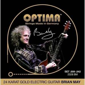 Optima 2028-BM 24K Gold Electrics Brian May Signature Struny pre elektrickú gitaru vyobraziť