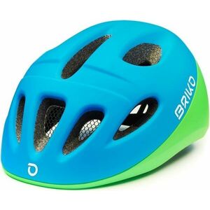 Briko Fury Matt Blue Green Fluo 46-48 Detská prilba na bicykel vyobraziť